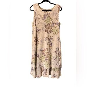 R & M Richard’s Lilac Floral tiered dress